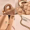 Sacs de luxe pour femmes Plaid Jelly Sac Color Couleur Vilde Mini conçue pour dames Chaîne d'épaule Tote Messenger Crossbody Handsbag 2023