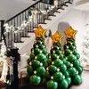 Macaron Christmas Tree Balloon Arch Garland Merry Christmas Decoratie Latex Ballonnen DIY Xmas Tree Year Navidad Globos 240410