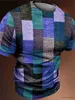 T-shirts masculins T-shirt pour hommes vintage 3D Fashion Patchwork imprimement t-shirt surdimensionné surdimension