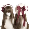 Berets lolita jk uniforme boog hoed kawaii haaraccessoires zoet Japan kawaii bowknot schattige baret hoed schilder hoed schattig vrouwelijk d240417