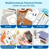 Мини -тепловой принтер Bluetooth Беспроводной чернил принтер PO наклейка Adhande Note Printing Portable Pocket Office Printer.240417