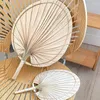 Dekorativa figurer 1 st handgjorda catttail fans sommarrundan bärbar naturlig hantverk kinesisk stil praktiska tillbehör