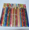 Personalized Wedding Party Disposable Chopsticks with Silk Pouch Wood Chopstick Favors 10pair pack mix color1462798