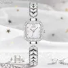 Armbandsur Olevs Luxury Silver Watch for Women Ladies Casual Crystal Armband Quartz Top Brand Creative Gift Relojes Para Mujer D240417