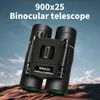 Lornetka 900x25 Telescope IPX4 Waterproof Bak4 Prism Opcjonalne stoisko dla ptaków oglądanie kempingów polowanie na koncert 240408