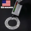 В складе США склад Оптовой VVS Moissanite Tennis Chain Iceed Women Женщины