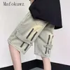 Heren shorts American Retro Denim Summer Loose High Street Zipper Casual Workwear vijf kwart broek Mannen Bodem mannelijke kleding