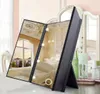 Trifold Makeup Mirror med LED Light Portable Travel Compact Pocket LED Makeup Mirror Travel Fold Cosmetic Mirror4909388