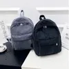 Bolsas escolares de la moda Mochila mochila Pura de color puro Cornuroy adolescente Glaca femenina