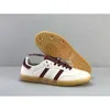 Skor 2024 Wales Bonner x Sam Bas White Brown Lace Designer Originals Men Women Sneakers Casual IE0586