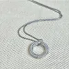 Designer David Yumans Yurma Schmuckarmband xx modische und beliebte Zirkon -Eingelegte Ringanhänger Halskette