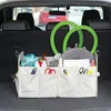 Förvaringspåsar Vattenbeständig bilorganisator Lasthållare Spacious Trunk med 9 fickor Fällbara designhandtag för SUV: er