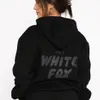 Top White Foxx Designer Racksuit Hoodie مجموعة من قطعتين من نساء ملابس من الرجال مجموعة ملابس رياضية طويلة الأكمام مقنعين مجموعة من قطعتين من الأكمام قصيرة 92