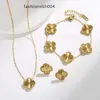 designer jewelry sets diamond shell fashion women bracelet earrings necklace valentine's day birthday gift