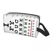 ストレージバッグSnellen Chart Eye Surgeon Optician Optocometrists Cosmetic Bag for Women Toyreatry Makeup Organizer Ladies Beauty Dopp Kit