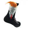 Вечеринка одолжения 2024 Носки Трампа взорвать модные смешные мужские и женские воздушные носки для дыхания Отправить небольшой расческу Трамп. Подарки LT923