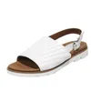 Sandálias Slippers Slippers Women Beach Sapatos de salto baixo de verão sandálias de fivela ao ar livre sapatos de verão Black Sliver White Casual Sapatos Tamanho 36-42