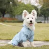 Vêtements pour chiens chiens de compagnie de pluie enveloppez les bandes réfléchissantes