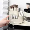 Pudełka do przechowywania Ins Cosmetics Box Rotatible Makeup Rack szminka szczotka szczotka Pulpior Organizator