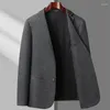 Herenpakken Koreaanse klassieke mode Blazer herfst Winter Corduroy Blazers voor mannen Brand Business Slim Suit Jack Luxe kleding