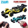 Diecast Model Cars ZWN KF25 Drift RC car 2.4G glove gesture radio remote control spray stunt car 4WD electric children toy boy girl gift J240417