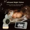 Arenti Video Babypitor mit 2K Ultra HD -Kamera, Nachtsicht, Schlaflieder, Cry -Erkennung, Bewegungserkennung, Temperaturfeuchtigkeitssensor, 5 "Farbdisplay, WLAN aktiviert