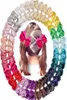 40pcs 45 polegadas Glitter Grosgrain Ribbon Shiny Hair Bows Cabinetes Cabelo para meninas Infantas Crianças Crianças Acessor de cabelo da moda 8095708