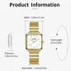 Armbanduhr Business Fashion Quartz Watch Elegant Einfaches Dial Legierungsgurt Uhren Geschenk für Frauen