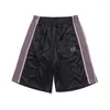 Men's Shorts 2024 Summer Butterfly Embroidery High Quality Y2K Loose Beach Sports Pants With Side Casual