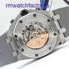 Minimalist AP Bilek Saati 26470 Fil Gri Kraliyet Meşe Offshore 42 Gösterge Takvim Zamanlaması Otomatik Mekanik Hassas Çelik Erkek Saat