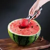 Multifunktionella glassskopor Rostfritt stål DualPurpose Scoop Fruit Watermelon Spoon Ball Hushållsverktyg 240415