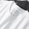 Summer Basic 100 Cotton Men Tops Tops Black White Grey 240416