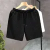 Leisure Beach Shorts, Men's Slim Fit, 2024 Versatile Trendy Pants, Quick Drying Quarter Pants, Handsome Ice Silk Shorts, Trendy Shorts