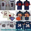 Custom 75th Vintage 41 Brian Piccolo 1969 Jerseys de football 34 Walter Payton 72 William Perry 89 Mike Ditka 90 Julius Peppers 54 Brian Urlacher 40 Gale Sayers Butkus
