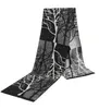 Scarves Men Printed Scarf Winter Jacquard Flannel Tree Pattern Tassels High Quality Warm 180x30CM Cotton Business Style Shawls 2201116136
