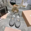 Dress Shoes Luxury Embossed Glitter powder Loafers Tobacco Gold silver Fashion Mius Outdoor Women designer sneakers trainers size 34-40