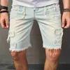 Designer jeans voor herenheren denim losse broek heren shorts wide been capris fashion pant