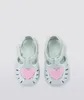 Zomer kinderen uit Hollow Out Baotou Roman Sandals Girls Love Jelly Shoes Baby Kids Non-Slip Beach Retro Shoes 240416