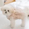 Appareils pour chiens Summer Soids Robe Plaid Jupe mignonne Vêtements Chihuahua Corée Bichon Puppy Appyls Kitten en dentelle Daisy Robes