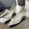 Ladies Summer Footwear With Heel Shoes for Women 2024 Green Office Medium Heels Moccasins Elegant Dress Are Offer E Fashion Y2K a