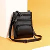 Sac 2024 Vintage Crossbody Women Pu Leather Messenger Multifonction épaule Lady Shopping Handbag Retro Purse Bolso