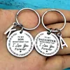 Keychains Lanyards To My Son Daughter I Love You Forever Inspirational Gift Keychain Best Gift Idea for Son Daughter Stocking Stuff Gifts d240417