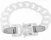 Cadeiras 1017 Alyx 9SM Transparente Bracelets Men Mulheres Pulseira Chain Chain Jóias de Segurança de Plástico Matte de alta qualidade9540529