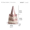 Bacs Mabula Tricoter Cotton Shopping Awiston Purse for Woman Lightweight Simple Casual Korean Style Hobo Sac Square Tote