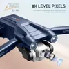 ドローンプロフェッショナルエアリアルリモートコントロールQuadcopterブラシレス8Kデュアルカメラ360障害物スマートアラームWiFi FPV RCドローンおもちゃ24416