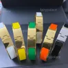 2021 Bracelets en émail en acier inoxydable de la mode charme de braccialetto simple braccialetto pour hommes et femmes amateurs de mariage cadeaux bijoux1426418
