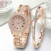 Montre-bracelets Femmes Luxury Marque Rhingestone Diamond Regardez les dames bracelet Femme Femme Feminino Reloj Mujer D240417