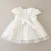 Meisje jurken baby verjaardagsfeestje baby prinses kleding Kid's tule doopjurk baljurk 0-24 maanden