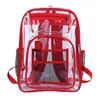 Ryggsäck fashionabla senaste college stil bekväma vattentäta stora kapacitet transparent mochila pvc