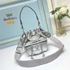 Vallentinos Calf Designer Bags Vlogoo Bag Woman Leather Bucket High New High-end Fashion Diamond Grid Shourdag